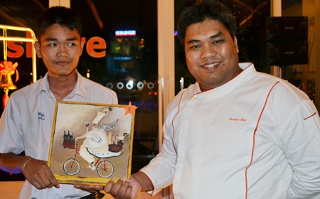 Even the chef at the Dusit D2 made a bid and won.